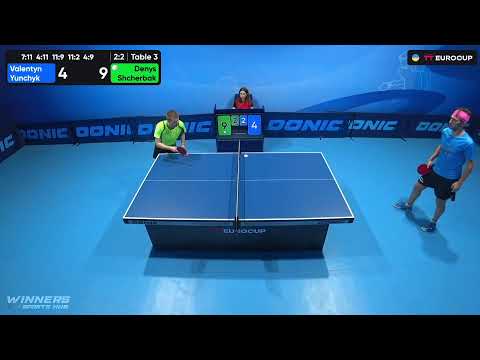 10:45 Valentyn Yunchyk - Denys Shcherbak 22.07.2023 TT Euro.Cup Ukraine Star. TABLE 3