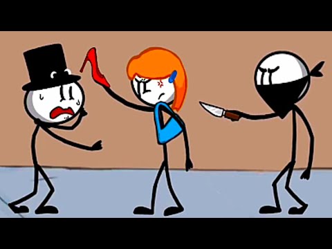 Rescue the Lover - Henry Stickman Save The Girl - NOOB Vs PRO All Levels 11-15 Gameplay Walkthrough - YouTube
