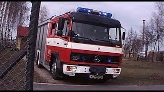 preview picture of video 'Alarmowanie OSP Wieliszew i wyjazd 479[M]71 GBA 2/22 Mercedes Benz 1124/Ziegler do pożaru'