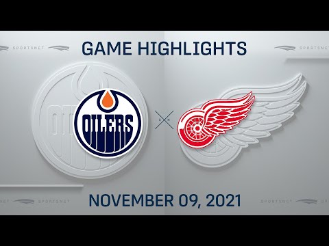 NHL Highlights | Oilers vs. Red Wings - Nov 9, 2021
