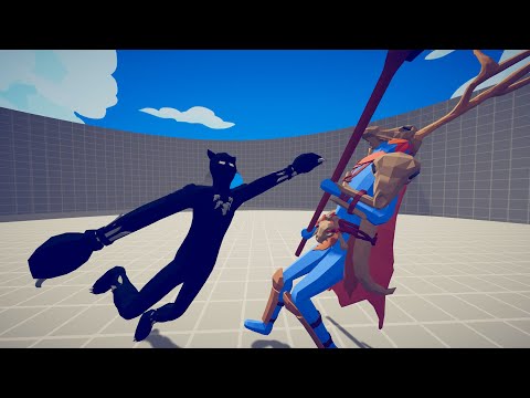 BLACK PANTHER VS BOSS UNITS 1V1 IN TABS | Totally Accurate Battle Simulator