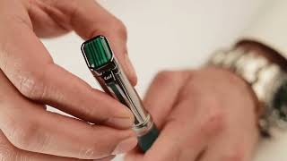 قلم لاين فضي و أخضر  125