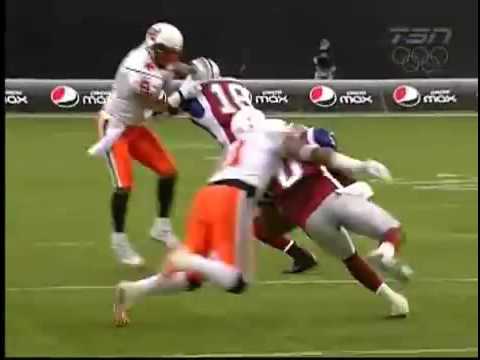 2009-11-22 CFL Eastern Final BC Lions vs Montreal Alouettes action