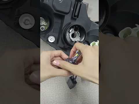 How to install the LED headlight H7 correctly? Replace HID with LED headlight. #ledheadlight