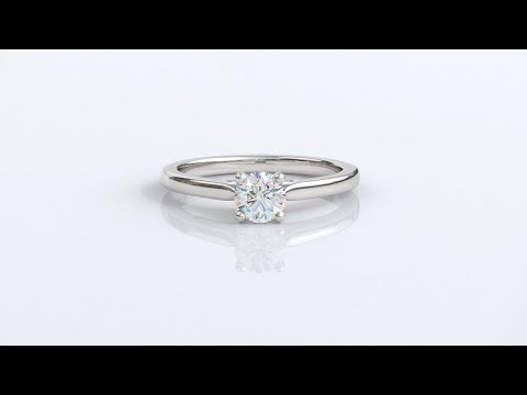 SR1087 Round Cut Diamond Solitaire Engagement Ring