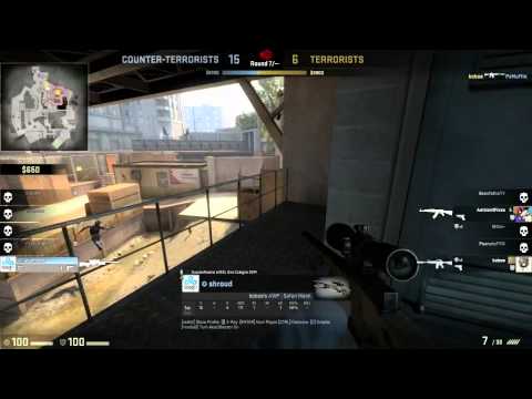 Shrouds AWP wallbang dropshot