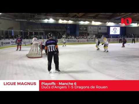 Les Dragons de Rouen s'imposent 5-1 et éliminent Les Ducs d'Angers