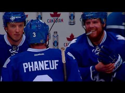 Phil Kessel laughs at Dion Phaneuf for being robbed blind by Jonas Gustavsson