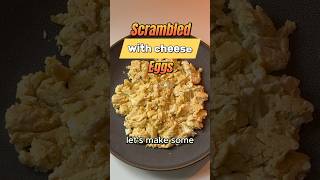 Scrambled Eggs with Cheese. 2 Servings, or one if you’re really hungry 😂 Each serving 260 cal, 16g