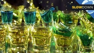 Slow Motion Bartender Tricks!