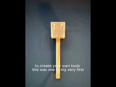 Wood mallet made from reclaimed pallet wood