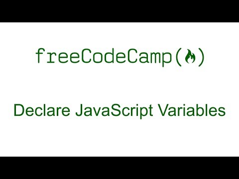 Freecodecamp Declare Javascript Variables