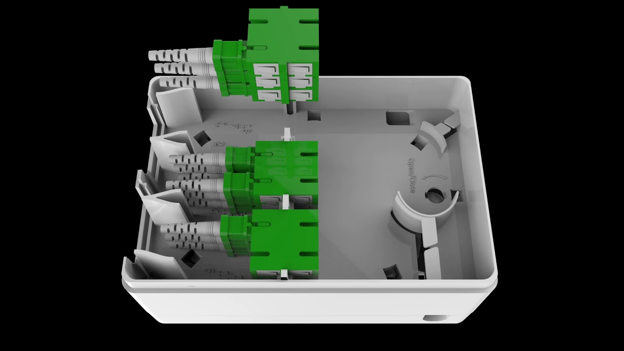 Indoor ODP or Floor Box up 18 SC connectors (RGFO) simplex connector