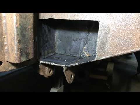 Outrigger Repair Chassis Frame Spring Hanger Land Rover Series 2A restoration 2.25L Part 14