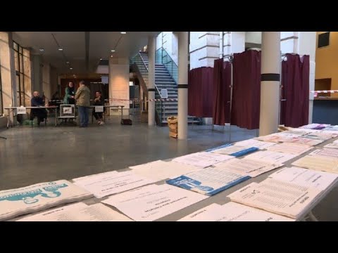 Voters rush to European elections  polling stations in Paris