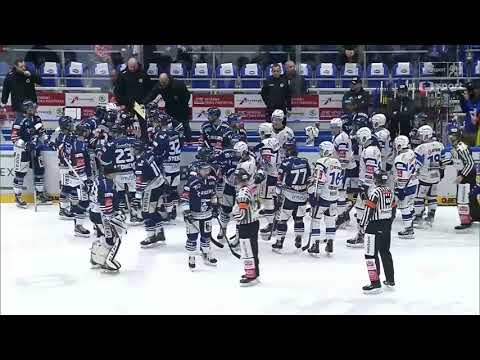 Peter Krieger a jeho hit na brankáře a nasledná potyčka | KOM - VIT 27.3.2023 |