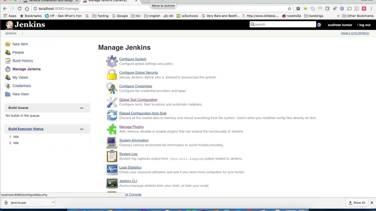 Jenkins Configuration And Managing Jenkins Plugins