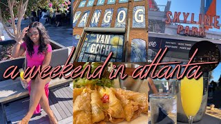 WEEKEND IN ATLANTA VLOG- ponce city market, van gogh experience, trap house museum, krab queenz