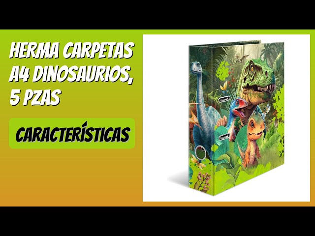 Vídeo relacionado con HERMA 19723 Dino World - Carpeta de cartón con esquinas para niños, con impresión interior y banda elástica, carpeta de cartón resistente, para niños y niñas