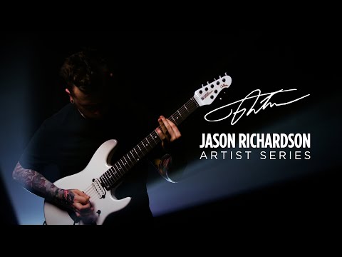 Ernie Ball Music Man: Jason Richardson Artist Series Cutlass in Empress White