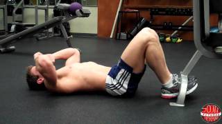 Hip-Thrust Crunch with Oblique Twist exercise video thumbnail