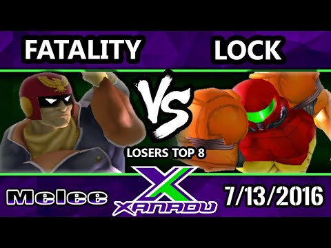 S@X 158 - TA | Fatality (Captain Falcon) Vs. Lock (Samus) SSBM Losers Bracket - Smash Melee