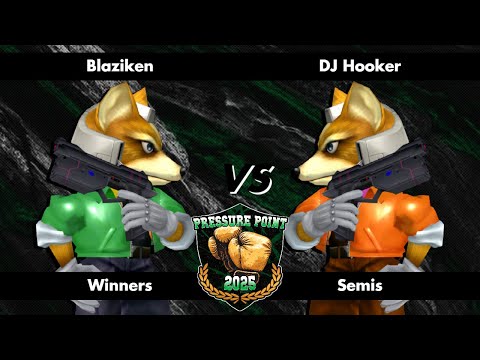 Blaziken (Fox) vs DJ Hooker (Fox) - Pressure Point 2025 - Melee Singles - Winners Semis