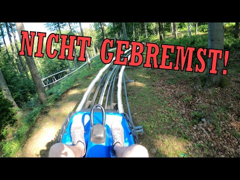 Sommerrodelbahn - 1000m ohne Bremsen? | Harzbob Thale | Harztag Part 4/4