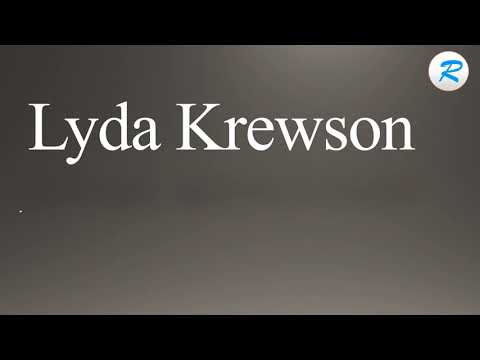 How to pronounce Lyda Krewson