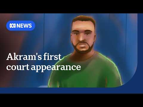Bondi Beach gunman Naveed Akram appears in court via video link | ABC NEWS