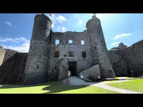 HARLECH CASTLE WALKING TOUR  - WELSH CASTLES | SNOWDONIA National Park NORTH WALES | Castell Harlech