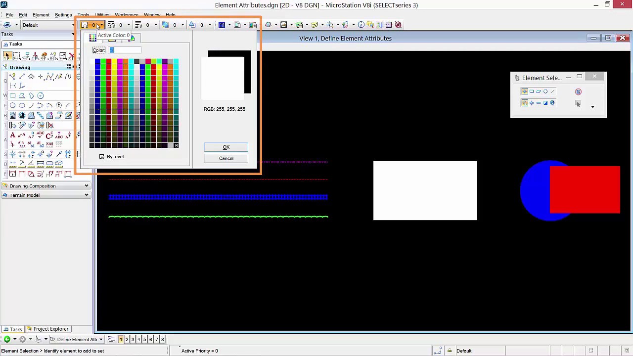 Define Element Attributes in MicroStation