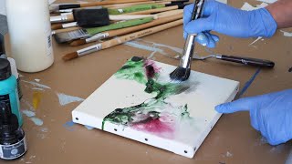 Abstrakte malerei/ How to paint/Demonstration Peinture abstraite/Abstract Art /Pintura abstracta