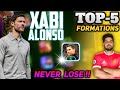 Top 5 Best Formations For Booster Xabi Alonso & Quick Counter Tactics In Efootball 24 | Use Them Now