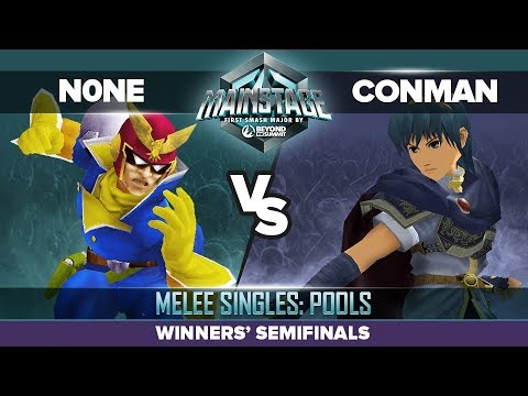 n0ne vs Conman - Winners' Semifinals: Melee Singles Pools - Mainstage | Captain Falcon vs Marth