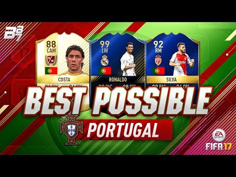 BEST POSSIBLE PORTUGAL TEAM! w/ TOTY RONALDO AND RUI COSTA! | FIFA 17