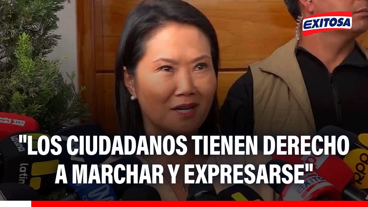 🔴🔵 Keiko Fujimori: "En nuestro país, los ciudadanos tienen derecho a marchar y expresarse"