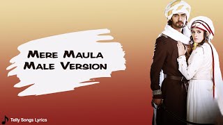 Mere Maula Song  Lyrical Video  Male Version  Razi