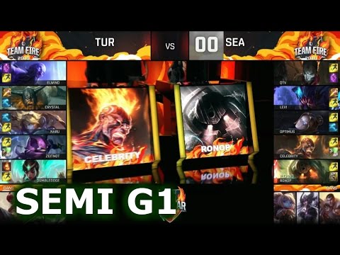 Turkey vs SEA Game 1 Normal Mode | Semi Finals 2016 LoL IWC All-Stars Day 4 | Fire vs ICE