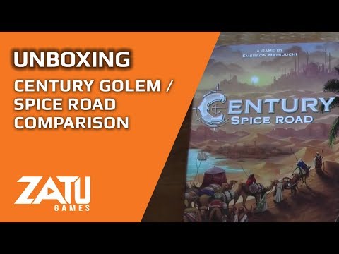 Century Golem Edition Unboxing / Spice Road Comparison