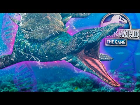 LEPTOSTEGA | NEW AQUATIC HYBRID + T-REX CODE 19! - Jurassic World - The Game | Ep. 289