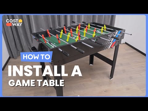 How to Install the 4-in-1 Multi Game Table with Pool Billiards 👣UY10054 #costway #howto
