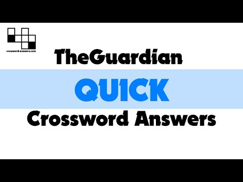 The Guardian Quick Crossword Answers for #16186