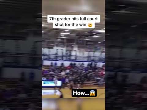 He made a FULL COURT SHOT FOR THE WIN 🏆😱 #shorts