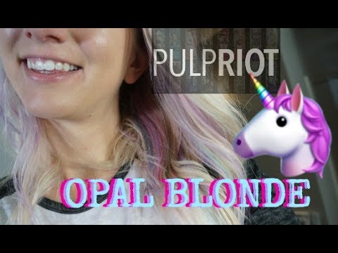 Opal Blonde "Unicorn" Hair! | Dying My Hair With Pulp Riot Video