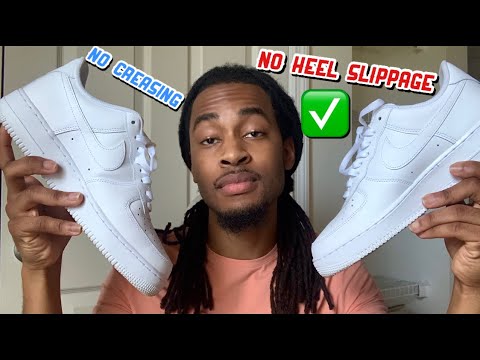 HOW TO LACE AIR FORCE ONES LOW (AVOID CREASING)