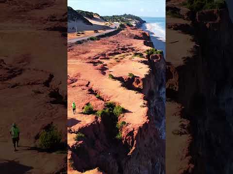 Falesias de Cacimbinhas em Tibau do Sul RN #shorts