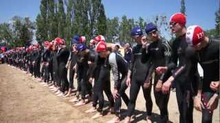 preview picture of video 'Départ Juniors Cadets Triathlon Montluçon 2012'