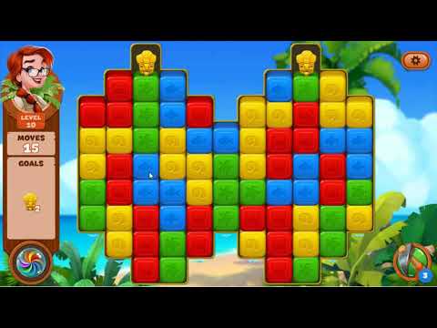 Lost Island Blast Adventure Level 10 No Boosters