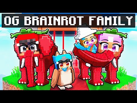 Having an OG BRAINROT Family In Minecraft!
